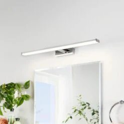 EGLO Applique Miroir LED Pandella 1 Chromée 4 000K 60cm