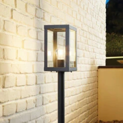EGLO Borne Lumineuse Alamonte 1, Noire -Luminaire 3032754 2