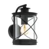 EGLO Applique D'extérieur Hilburn, Noire, Descendante -Luminaire 3032763