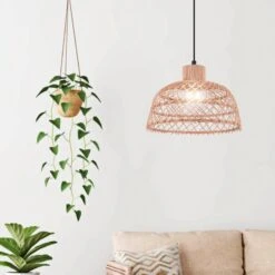 EGLO Suspension Ausnby En Bois, Naturel -Luminaire 3032767 2