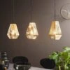 EGLO Suspension Chiavica En Laiton, à Trois Lampes -Luminaire 3032783