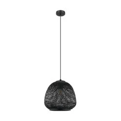 EGLO Suspension Dembleby à 1 Lampe, Noire -Luminaire 3032788 1