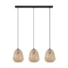 EGLO Suspension Dembleby à 3 Lampes, Naturel -Luminaire 3032789