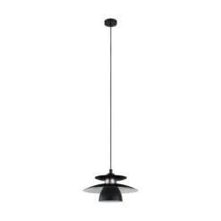 EGLO Suspension Brenda, Noire/nickel Mat -Luminaire 3032819 3