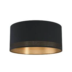 EGLO Plafonnier Esteperra à Perforations, Noir/doré