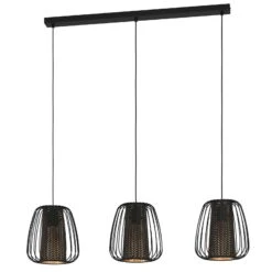 EGLO Suspension Curasao, Poutre, Trois Lampes