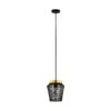 EGLO Suspension Escandidos, Noire/dorée, à Une Lampe -Luminaire 3032843