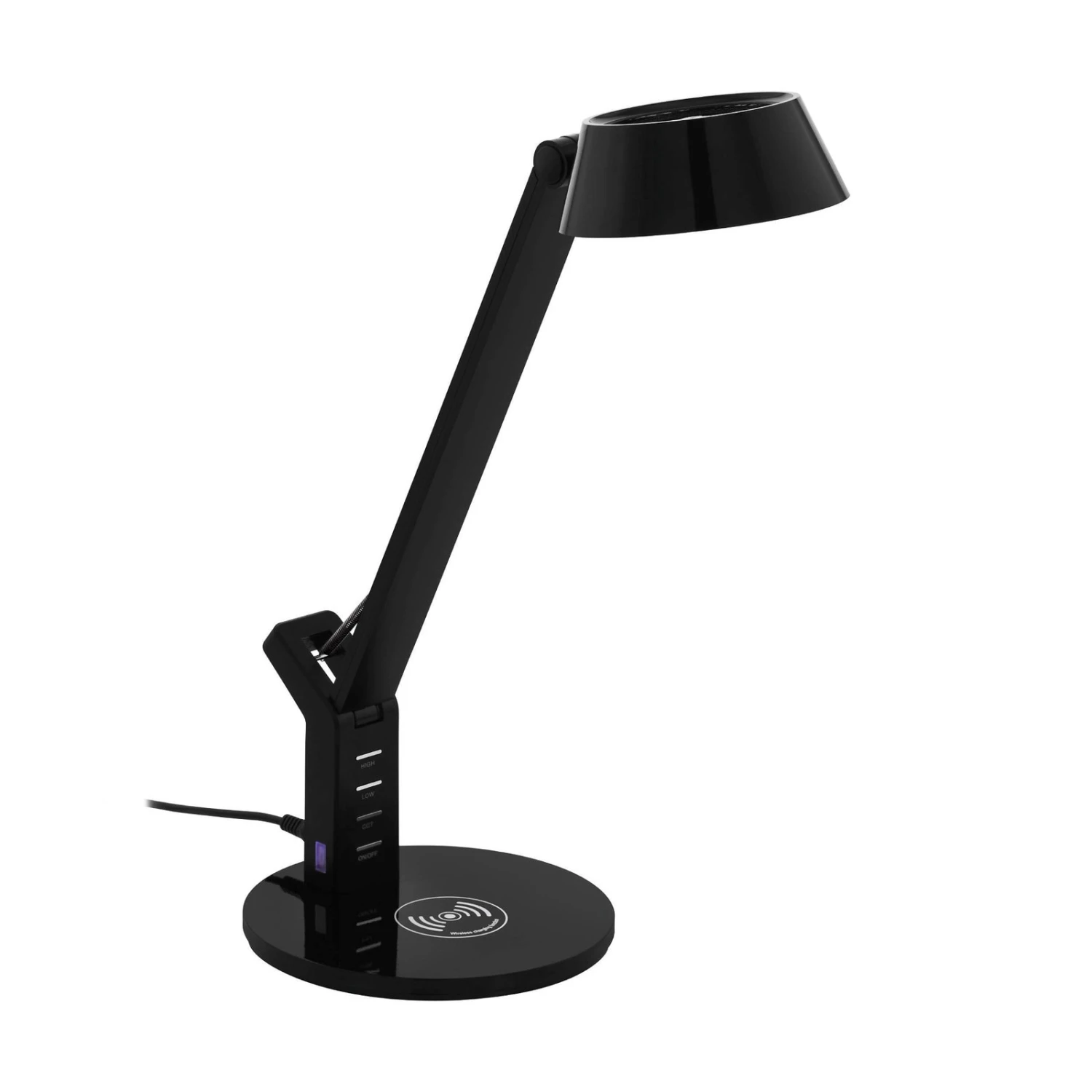 EGLO Lampe à Poser LED Banderalo CCT Dim QI Noire 3 EGLO Lampe à Poser LED Banderalo CCT Dim QI Noire