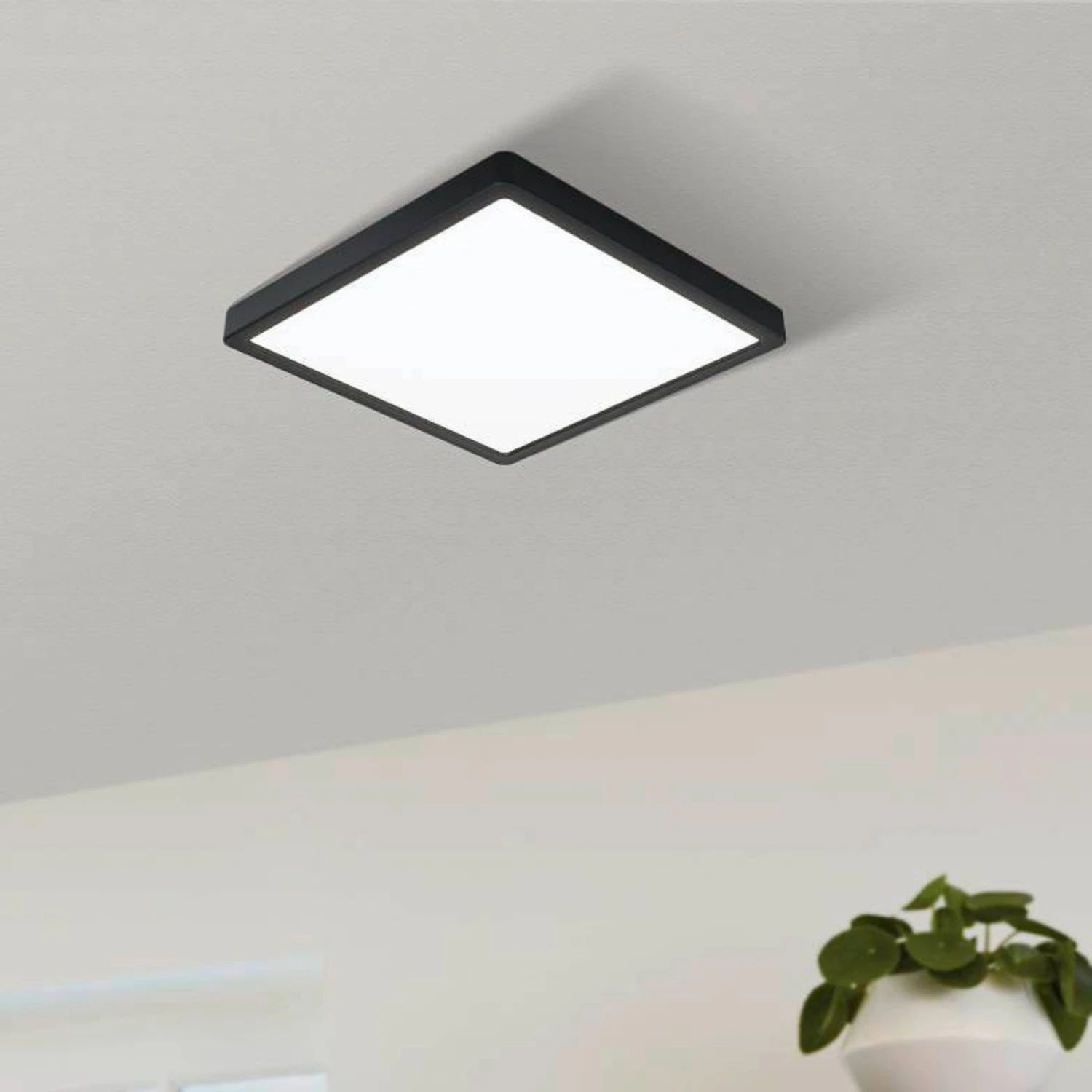EGLO Plafonnier LED Fueva 5, IP20 Noir 21x21 cm 4 EGLO Plafonnier LED Fueva 5, IP20 Noir 21x21 cm – Image 2