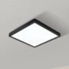 EGLO Plafonnier LED Fueva 5, IP20 Noir 21x21 cm -Luminaire 3032852