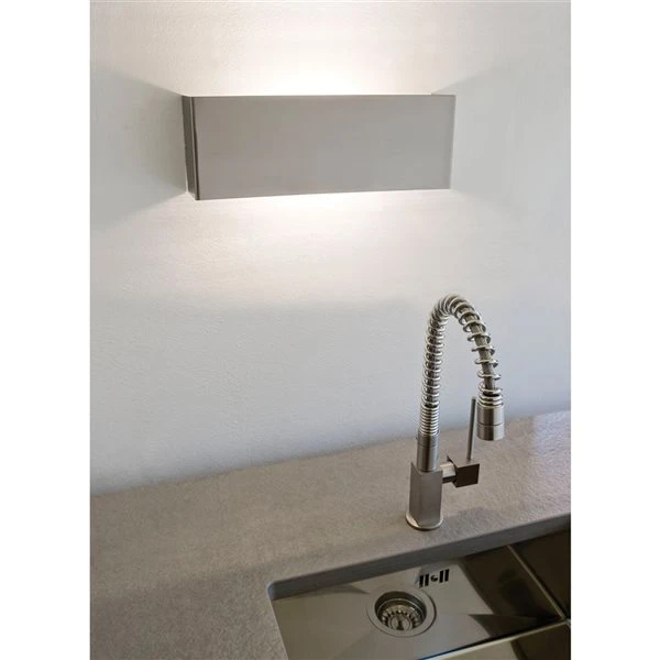 Applique Murale Moderne Et Contemporaine à 1 lumière DEL Nikita Par Eglo De 13,88 po, Nickel Mat, Homologué Energy Star 6 Applique Murale Moderne Et Contemporaine à 1 lumière DEL Nikita Par Eglo De 13,88 po, Nickel Mat, Homologué Energy Star – Image 4