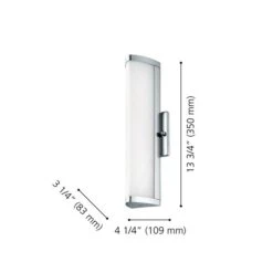 Luminaire Pour Meuble-lavabo Chrome De 13,75 po Gita 2 Par Eglo Moderne Et Contemporain Avec 1 lumière à DEL 7 Luminaire Pour Meuble-lavabo Chrome De 13,75 po Gita 2 Par Eglo Moderne Et Contemporain Avec 1 lumière à DEL -Luminaire 331021502 AlternateImage2 l