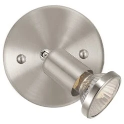 Applique Murale Moderne Et Contemporaine à 1 lumière Buzz Par Eglo De 4,5 po, Nickel Mat