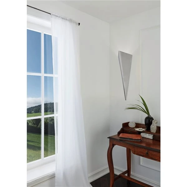 Applique Murale Moderne Et Contemporaine à 1 lumière Trigo 3 Par Eglo De 8,63 po, Acier Inoxydable 4 Applique Murale Moderne Et Contemporaine à 1 lumière Trigo 3 Par Eglo De 8,63 po, Acier Inoxydable – Image 2