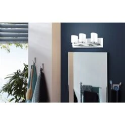 Luminaire Pour Meuble-lavabo Chrome Abete Par Eglo Moderne Et Contemporain Avec 3 lumières -Luminaire 331021527 AlternateImage2 l