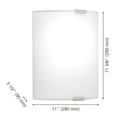 Applique Murale Moderne Et Contemporaine à 1 lumière DEL Grafik Par Eglo De 11 po, Argent -Luminaire 331021536 AlternateImage2 l