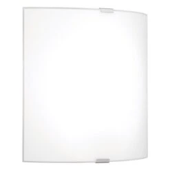 Applique Murale Moderne Et Contemporaine à 1 lumière DEL Grafik Par Eglo De 11 po, Argent