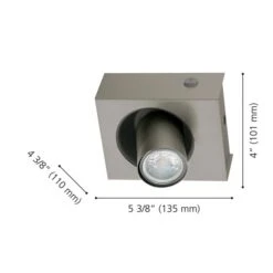 Applique Murale Moderne Et Contemporaine à 1 lumière DEL Robledo 1 Par Eglo De 4,38 po, Nickel Mat -Luminaire 331021575 AlternateImage2 l