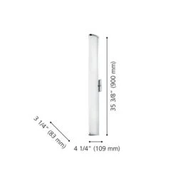 Luminaire Pour Meuble-lavabo Chrome De 35,38 po Gita 2 Par Eglo Moderne Et Contemporain Avec 1 lumière à DEL -Luminaire 331021588 AlternateImage2 l