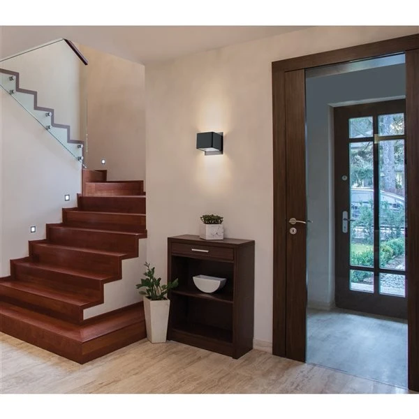 Applique Murale Moderne Et Contemporaine à 1 lumière DEL Sania 3 Par Eglo De 4,75 po, Noir Mat 4 Applique Murale Moderne Et Contemporaine à 1 lumière DEL Sania 3 Par Eglo De 4,75 po, Noir Mat – Image 2