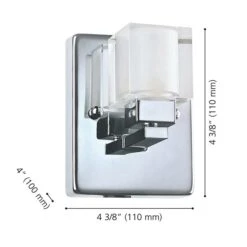 Applique Murale Moderne Et Contemporaine à 1 lumière Tanga Par Eglo De 4,38 po, Chrome -Luminaire 331021604 AlternateImage3 l