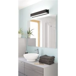 Applique Murale Moderne Et Contemporaine à 1 lumière DEL Sania 3 Par Eglo De 14,88 po, Noir Mat 8 Applique Murale Moderne Et Contemporaine à 1 lumière DEL Sania 3 Par Eglo De 14,88 po, Noir Mat -Luminaire 331021629 AlternateImage2 l