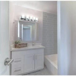 Luminaire Pour Meuble-lavabo Chrome Abete Par Eglo Moderne Et Contemporain Avec 5 lumières -Luminaire 331021654 AlternateImage2 l