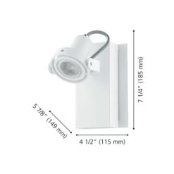 Applique Murale à 1 Lumière Novorio 1 Par EGLO, Blanc -Luminaire 332003407 AlternateImage2 l